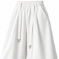 Elastic drawstring high waist detail