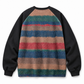 SNK Sunset Stripe Pullover back view with stripe panel