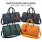 Classic Fly-Horse Truffle Bag in navy, black, green and orange