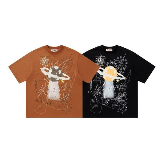 "Lost on Jupiter" 250g Oversized Tee