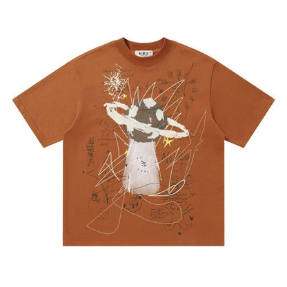 "Lost on Jupiter" 250g Oversized Tee