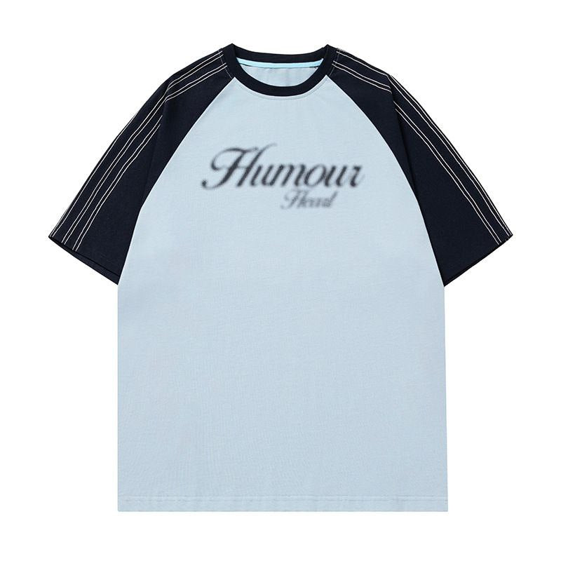“Humour Mist Raglan” 220G Men’s Oversized Tee.