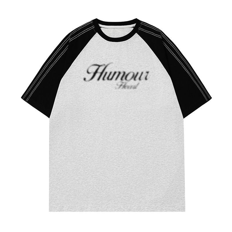 “Humour Mist Raglan” 220G Men’s Oversized Tee.