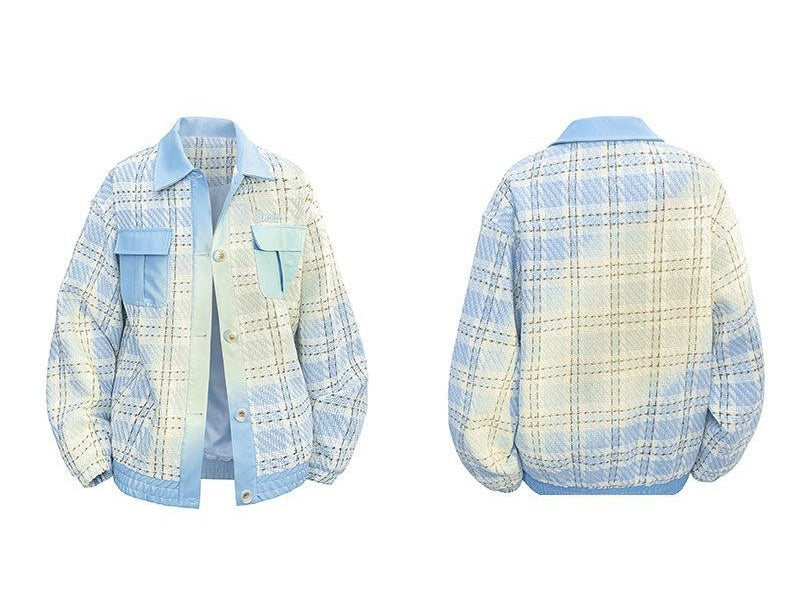 Luxury Tweed Plaid Jacket