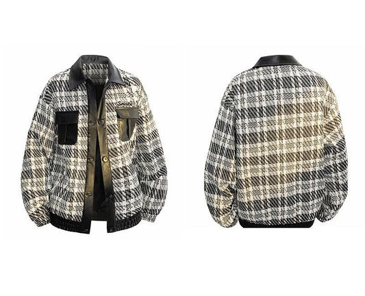 Luxury Tweed Plaid Jacket