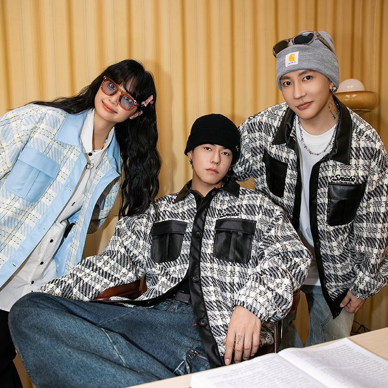 Luxury Tweed Plaid Jacket