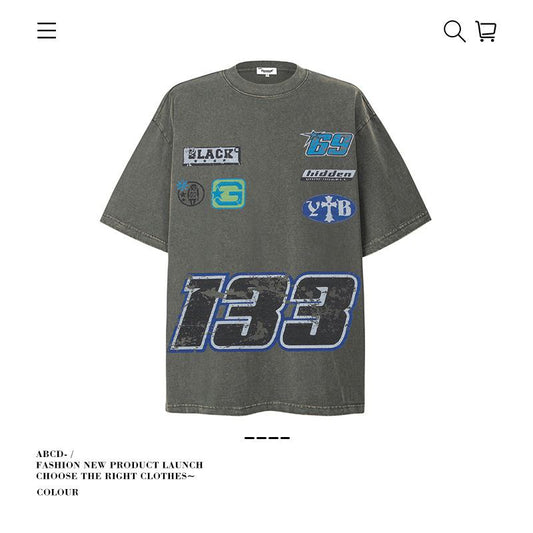 Premium 280G Washed Denim Tee Collection