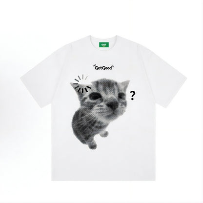 "404: Otak Pening Cat" 230G Oversized Couple Tee