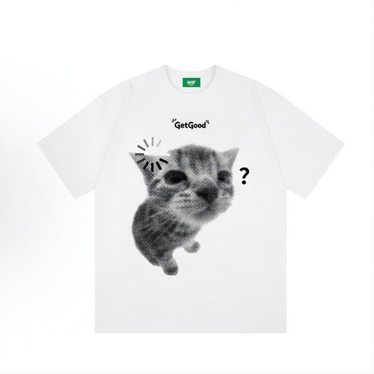 "404: Otak Pening Cat" 230G Oversized Couple Tee