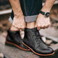 Men Vintage Lace-Up Leather Boots